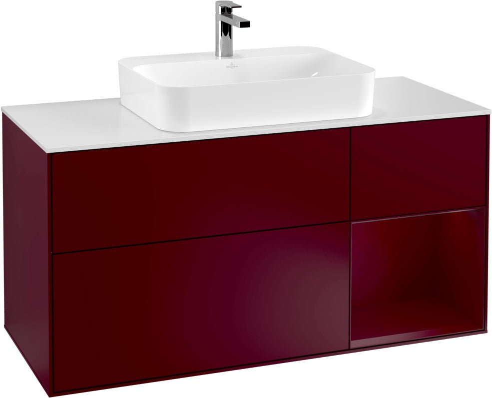 Villeroy & Boch Waschtischunterschrank Finion F421G 1200 mm Glossy White Lacquer