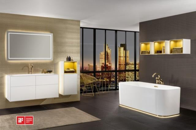 Villeroy & Boch Finion Regalmodul G580GF 418x358x270mm Glossy White Lacquer mit Beleuchtung