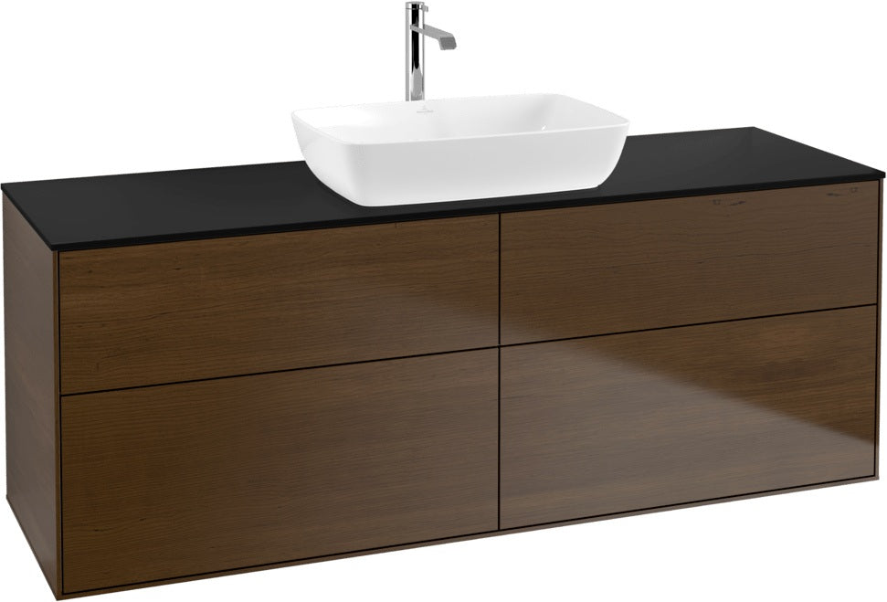 Villeroy & Boch Finion Waschbeckenunterschrank 1600 mm Glossy White Lacquer mit Beleuchtung