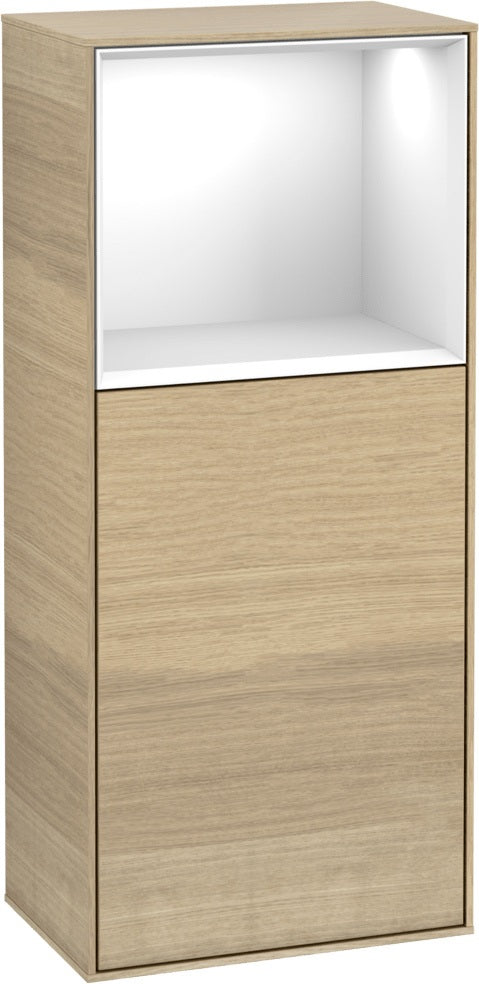 Villeroy & Boch Finion Seitenschrank G510GF, 418 mm, Glossy White Lacquer, mit Beleuchtung