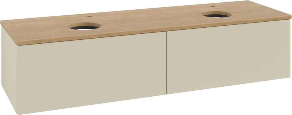 Villeroy & Boch Antao Waschtischunterschrank 1600 mm Anthracite Matt mit 2 Auszügen