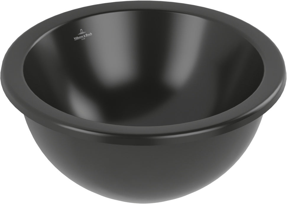 Villeroy & Boch Unterbauwaschbecken Loop & Friends 4A 5201 Pure Black C+ TitanCeram 380x380mm