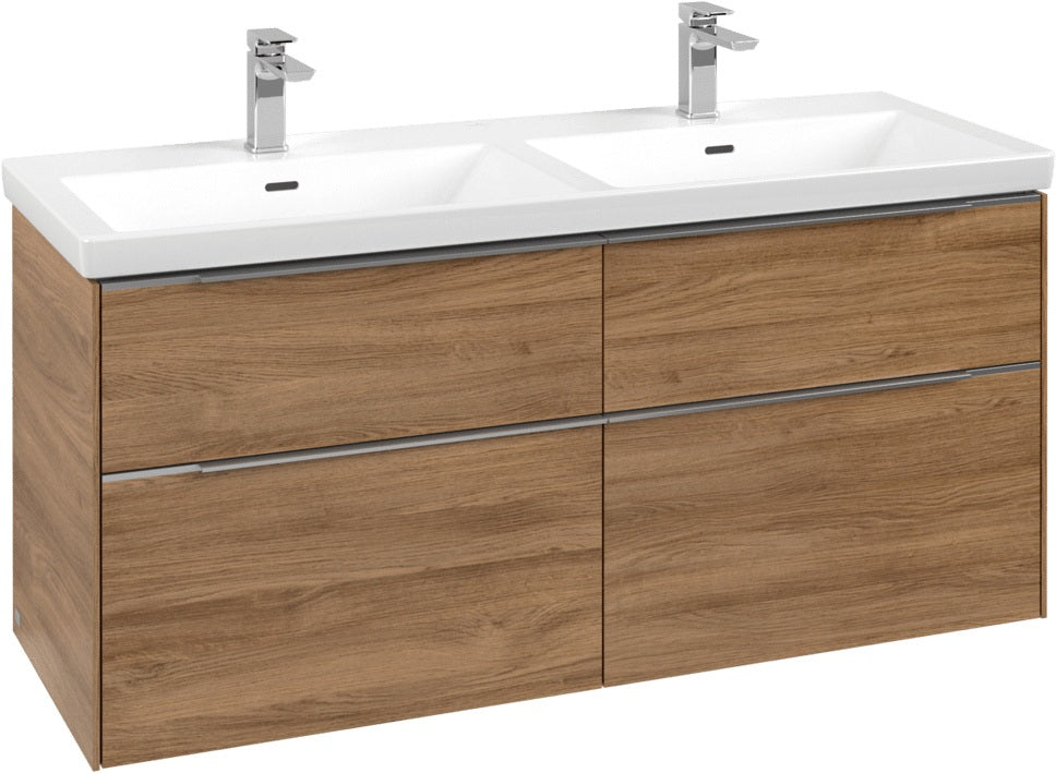 Villeroy & Boch Waschtischunterschrank Subway 3.0 C 568L0 1272 mm Brilliant White mit LED