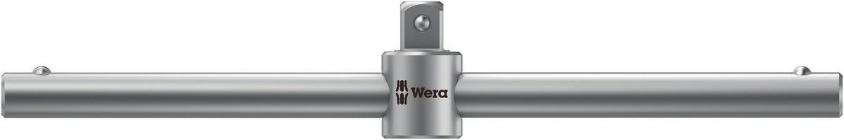 WERA Zyklop Quergriff 8789 B 3/8 Zoll Vierkant 165 mm CV mattverchromt mit verschiebbarem Antrieb