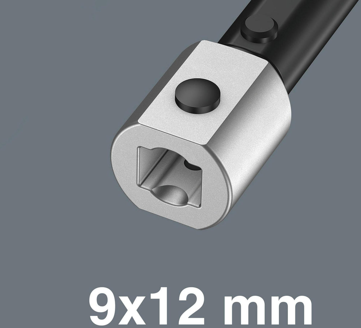 WERA Einsteckschlüssel 7776 SW TX 10, 9x12 mm, CV-Stahl, mattverchromt