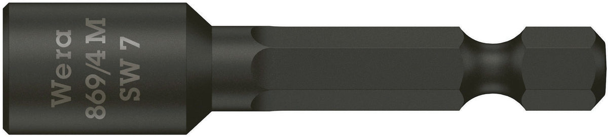 WERA Steckschlüsseleinsatz 869/4M mit 6-Kant-Antrieb SW 5,5 mm, 50 mm, Magnet
