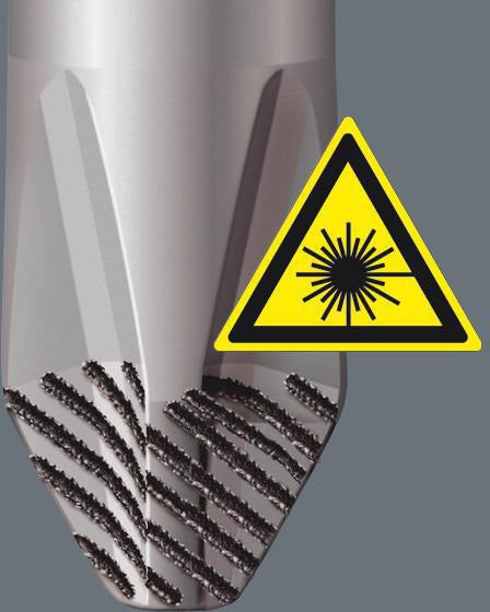 WERA Schraubendreher 1834 Schlitz 6 mm Lasertip Kraftform Ball-Grip für Feinmechanik