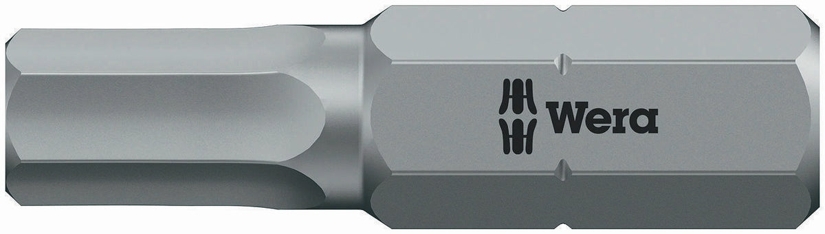Wera Bit 840/4 Z Hex-Plus SW4 mm – Zähharter Sechskant-Bit für Innensechskantschrauben, 50 mm