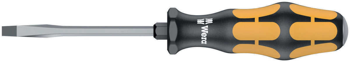 WERA Schraubendreher 932 A Schlitz 3,5 mm mit 2K-Kraftform-Griff und Black-Point-Spitze