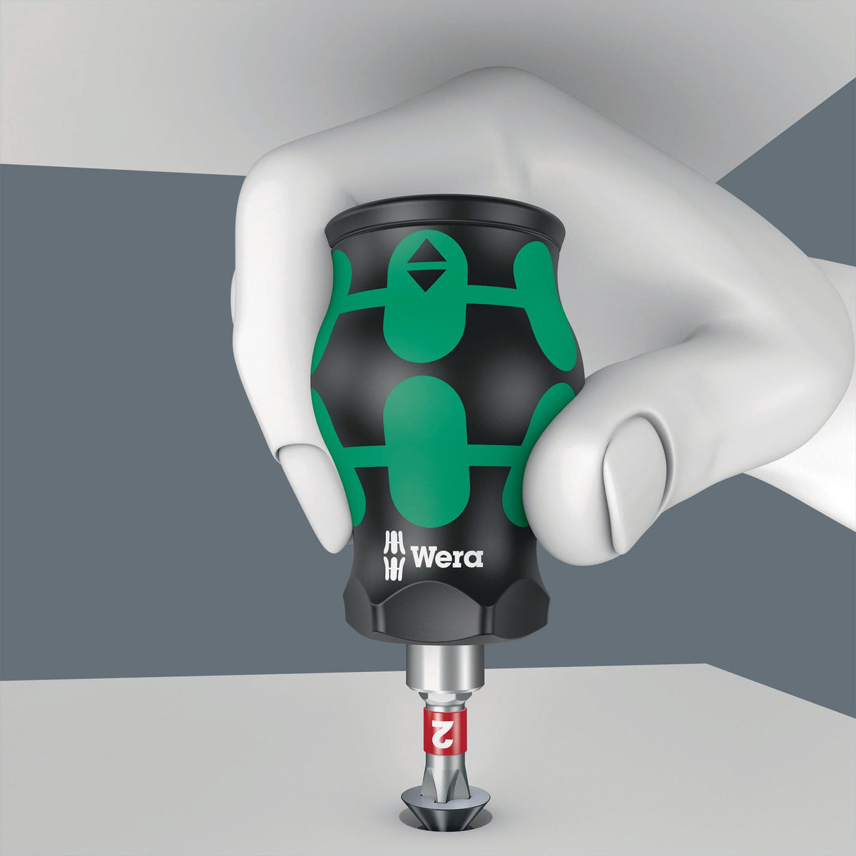 WERA Magazinbithalter K K Stubby Magazin 6-tlg. Schlitz/PH/TORX mit Bit-Depot