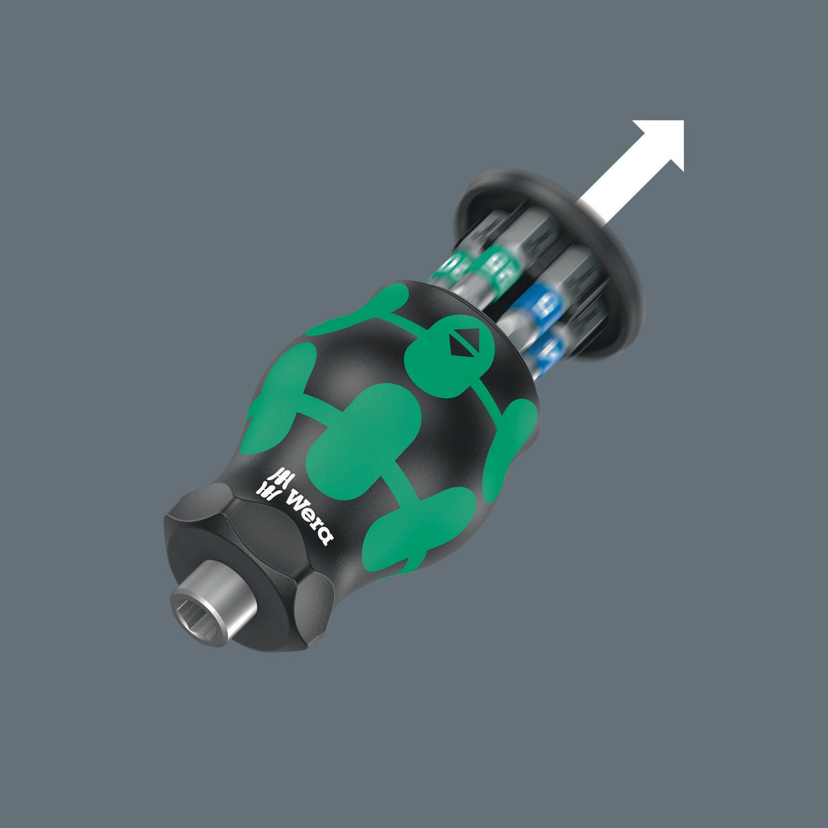 WERA Magazinbithalter K K Stubby Magazin 6-tlg. Schlitz/PH/TORX mit Bit-Depot