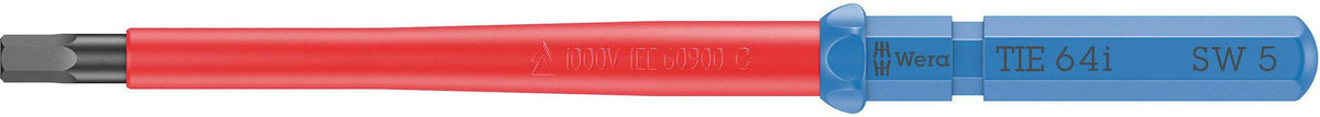 WERA Wechselklinge KK VDE 64 i TiE SW 3mm, 157mm, Hex-Plus, Black Point, 6-kant 9mm