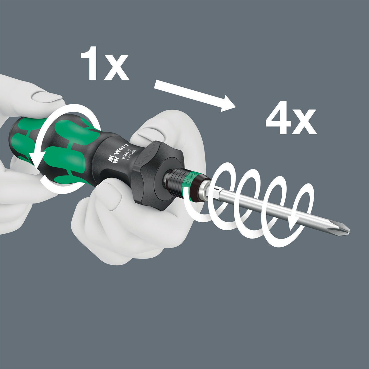 WERA Bitsortiment KK Turbo 1 19-teilig mit Turbofunktion und Rapidaptor Handhalter