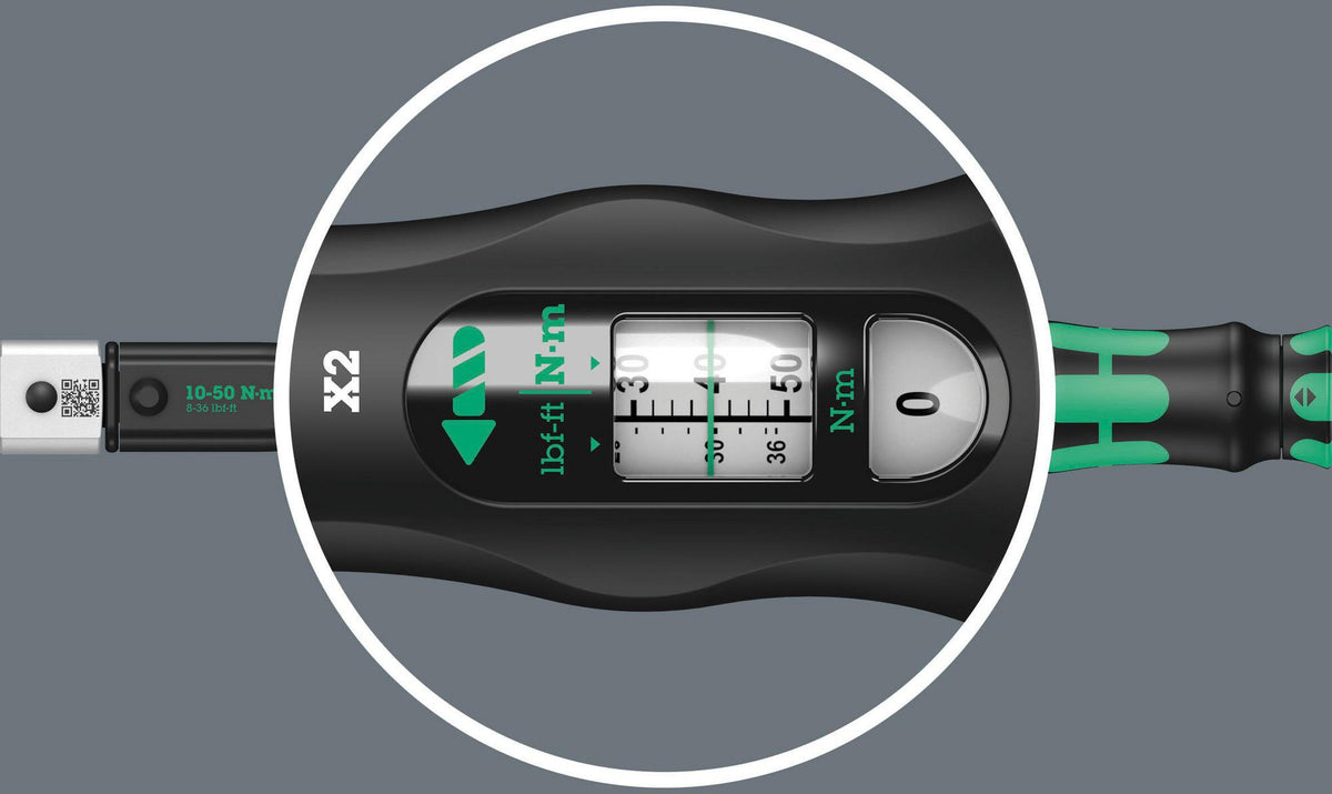 WERA Drehmomentschlüssel Click-Torque X 1, 2,5-25 Nm, 9x12 mm, automatisch auslösend, ±4 % Genauigkeit