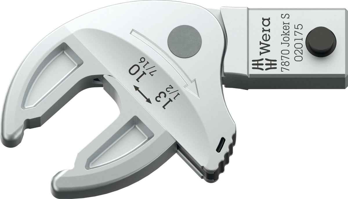 WERA Einsteckmaulschlüssel 7870 Joker L SW 16-19mm, 9x12mm, selbstjustierend mit Ratschenfunktion
