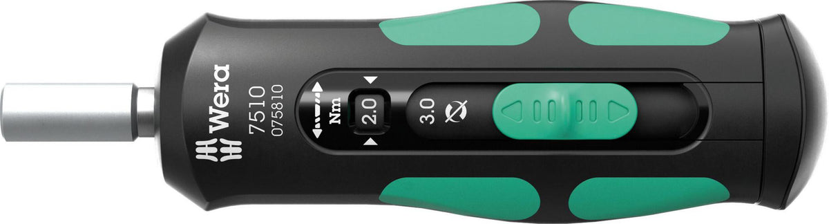 WERA Drehmomentschraubendreher 7515 1/4 Zoll 2-6 Nm mit Schnelleinstellung