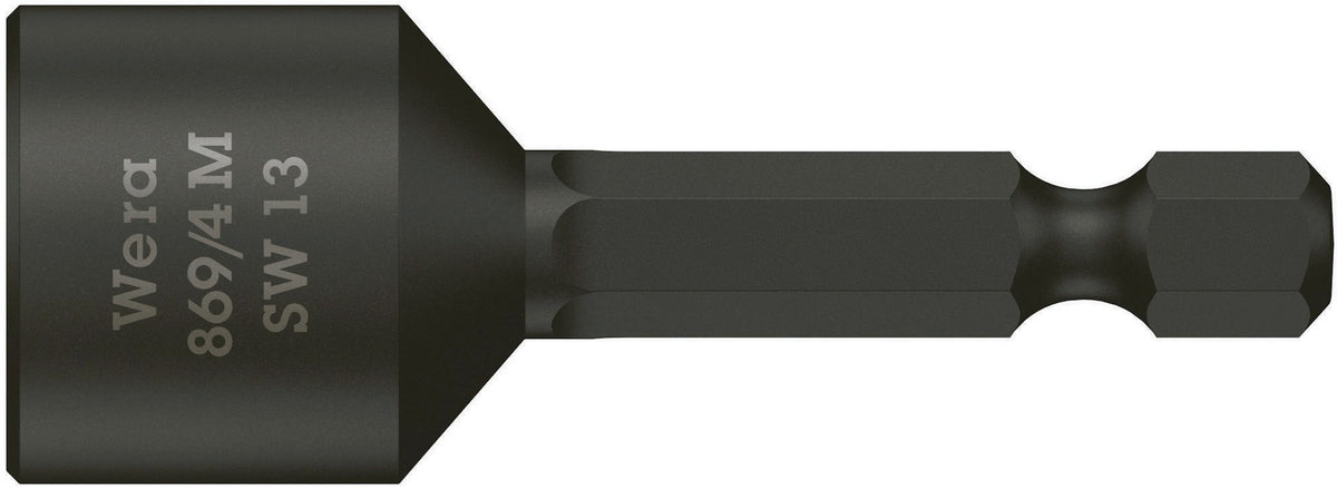 WERA Steckschlüsseleinsatz 869/4M mit 6-Kant-Antrieb SW 5,5 mm, 50 mm, Magnet