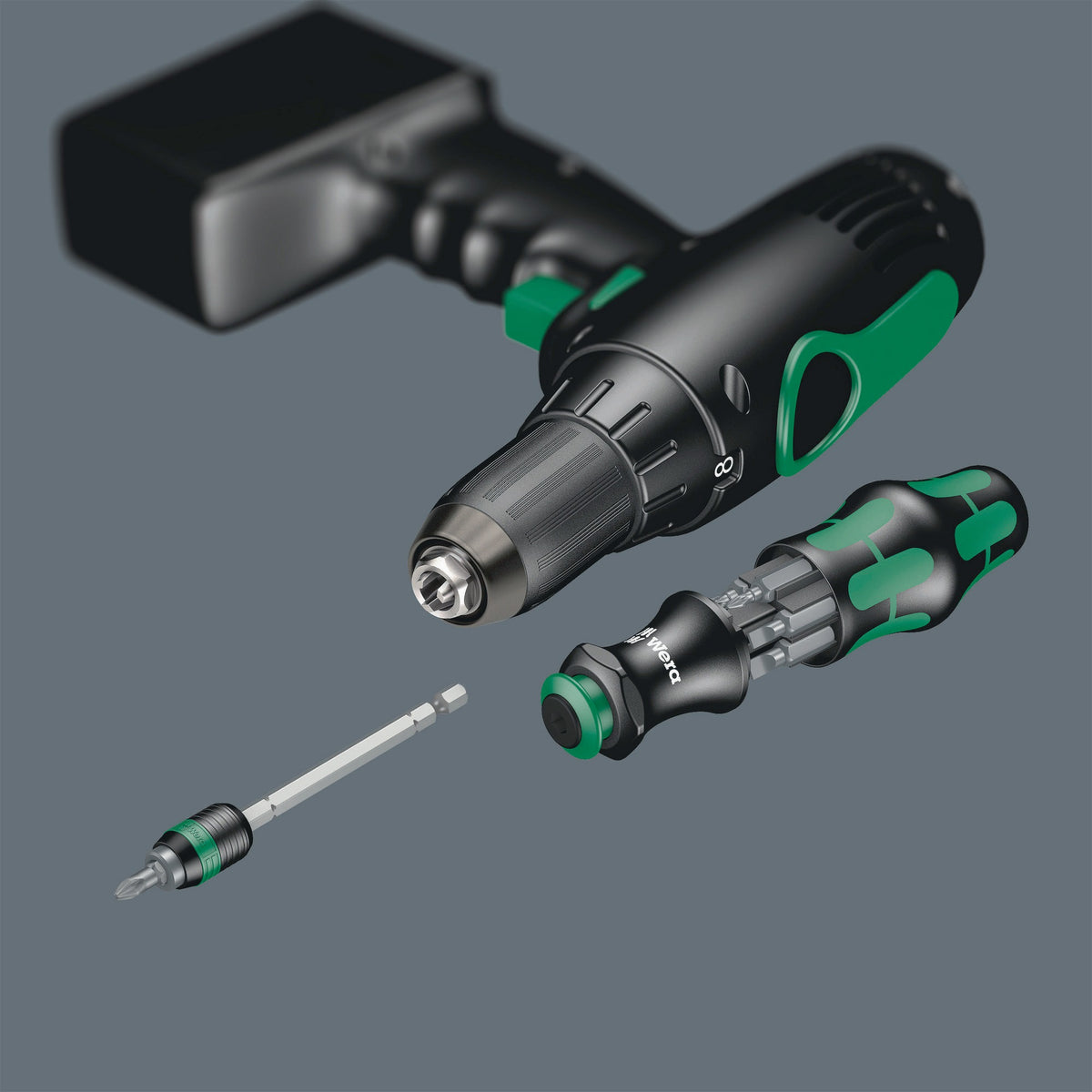 WERA Magazinbithalter KK 22 8-tlg. PZD/TORX® mit Rapidaptor-Technologie