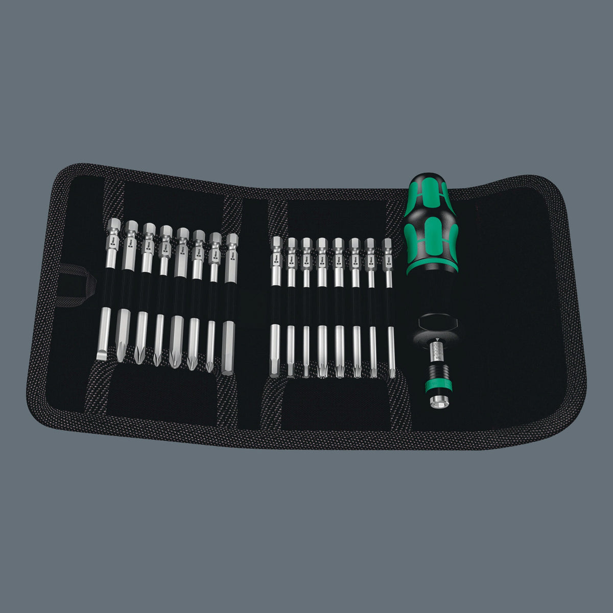 WERA Drehmomentschraubendreher-Satz KK 60 Torque 17-teilig 1,2-3 Nm einstellbar mit Rapidaptor