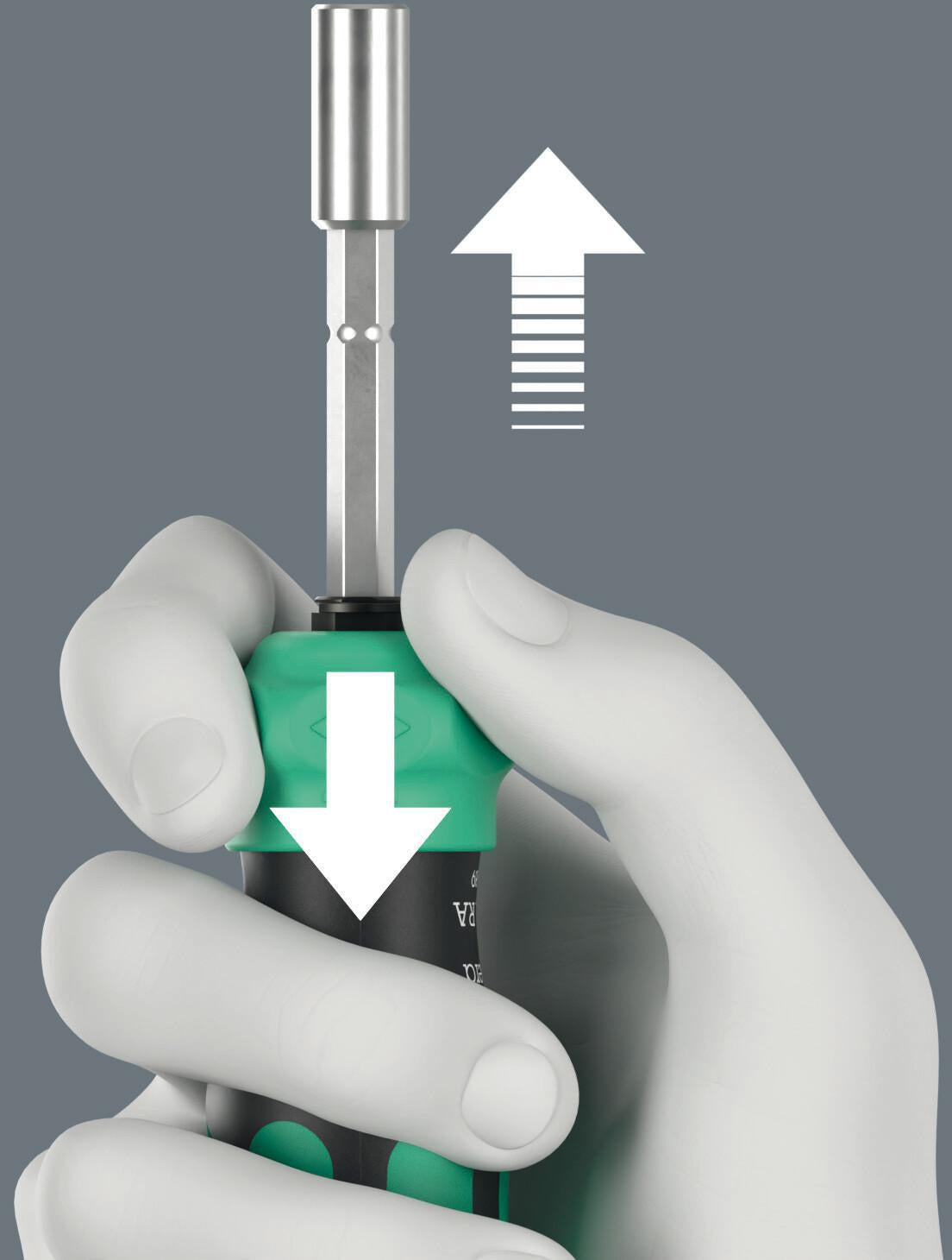 WERA Magazinbithalter Kraftform Kompakt 28 RA 6-tlg. mit integrierter Ratschenfunktion