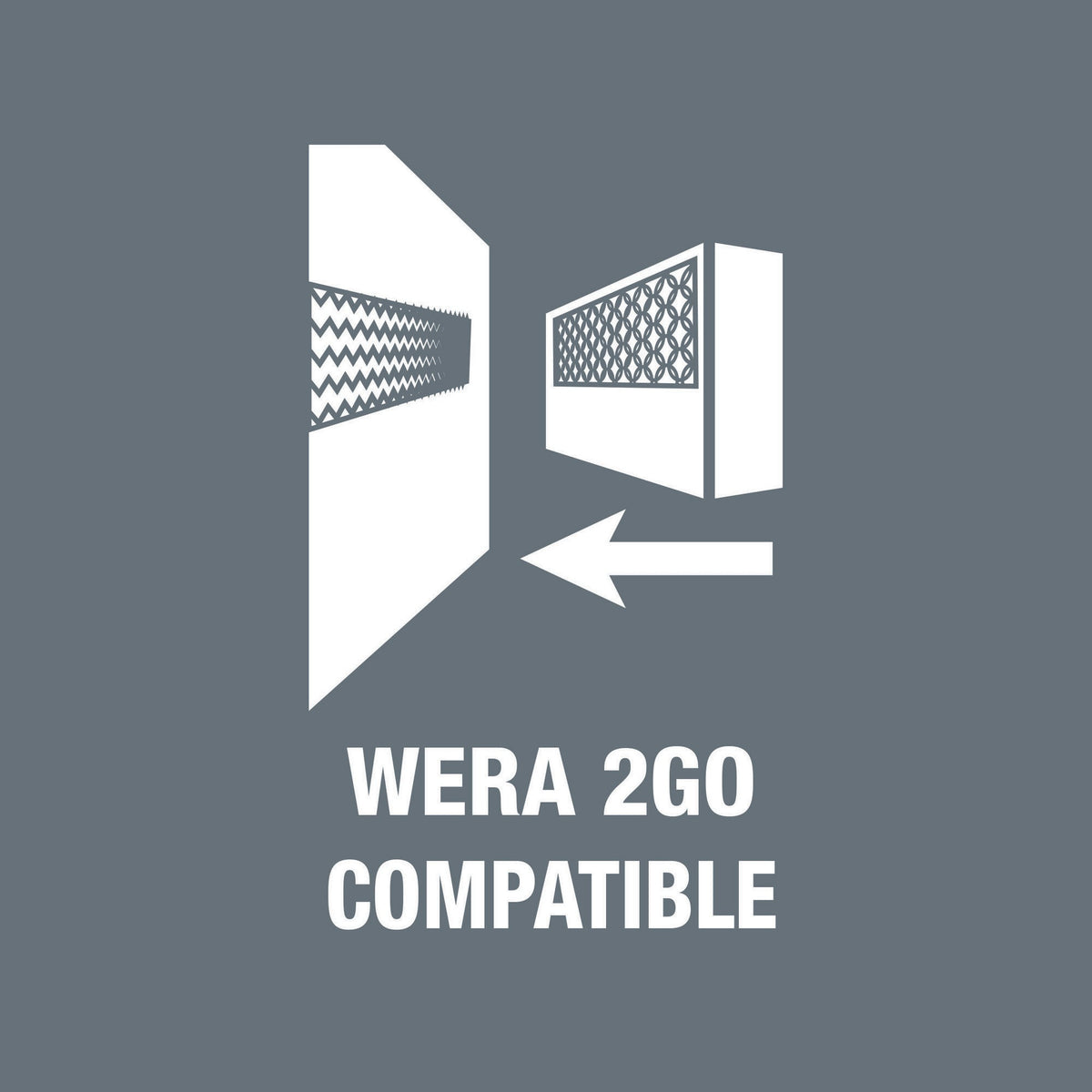 Wera 2go 2 XL Werkzeugbox 455x330x170 mm mit Klettsystem und Köcher