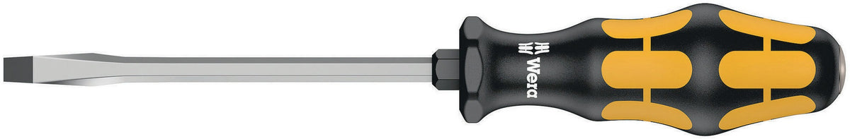 WERA Schraubendreher 932 A Schlitz 3,5 mm mit 2K-Kraftform-Griff und Black-Point-Spitze
