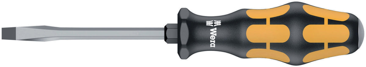 WERA Schraubendreher 932 A Schlitz 3,5 mm mit 2K-Kraftform-Griff und Black-Point-Spitze
