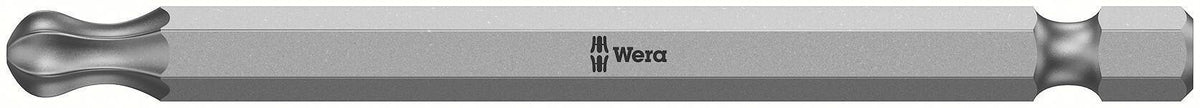 WERA Bit 867/4 KK TX 20, 1/4 Zoll, 89 mm, zähhart, Kugelkopf für TORX-Schrauben