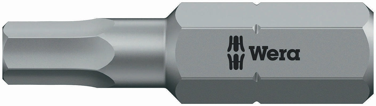 Wera Bit 840/4 Z Hex-Plus SW4 mm – Zähharter Sechskant-Bit für Innensechskantschrauben, 50 mm