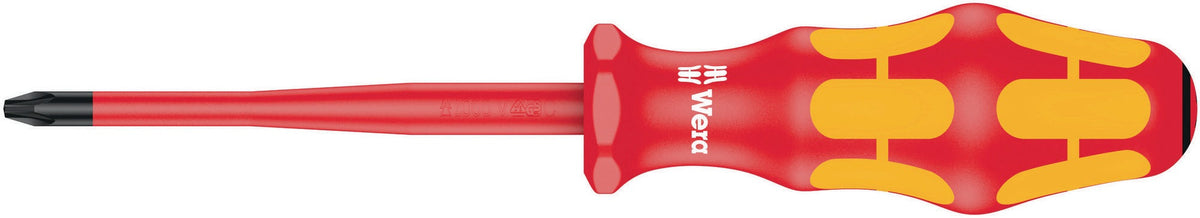WERA Schraubendreher 165 i PZD 0 VDE-isoliert 161 mm mit Kraftform-Griff