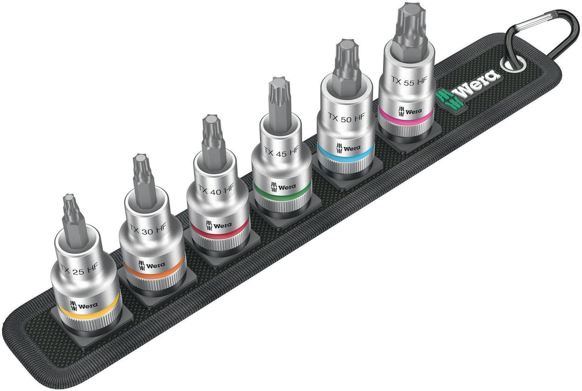 WERA Steckschlüsselsatz Belt C 1 Zyklop 7-teilig 1/2 Zoll 10-19 mm mit Textilgurt