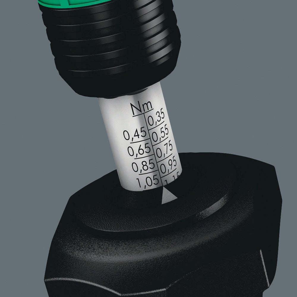 WERA Drehmomentschraubendreher 7440, 0,3-1,2 Nm, Rapidaptor-Schnellwechselfutter