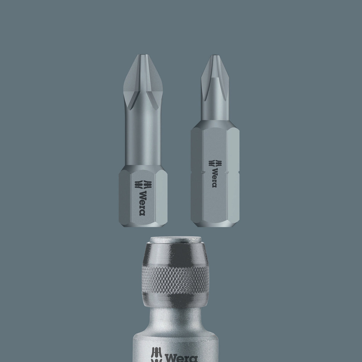 WERA Bitadapter 784 – 1/2" Innenvierkant auf 1/4" Innensechskant für Bits