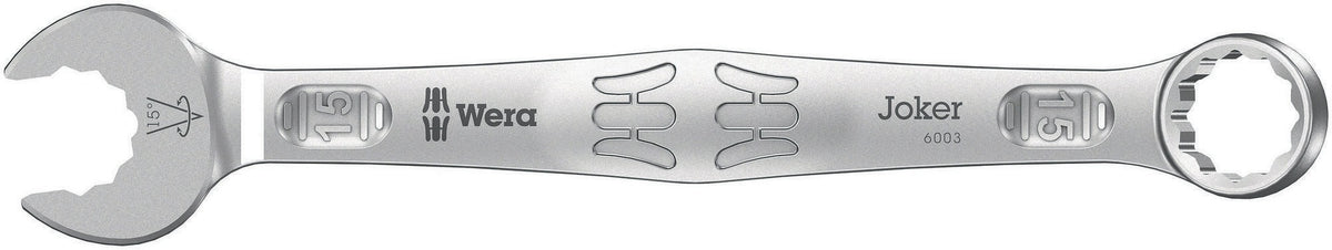 WERA Ringmaulschlüssel 6003 Joker SW 8 mm – Form A, legierter Werkzeugstahl, 15° Rückholwinkel