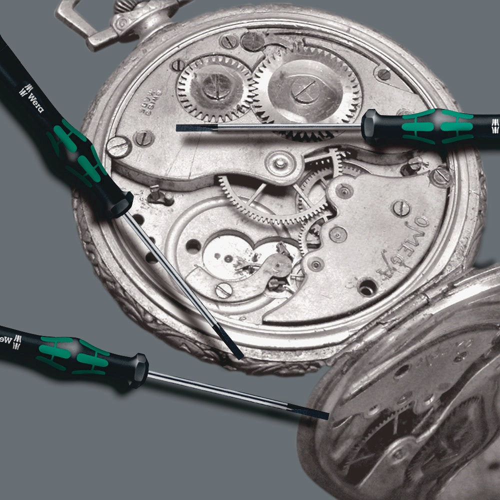 WERA Elektronikersteckschlüssel 2069 Außen-6-kant SW 2,5 mm – Micro-Steckschlüssel für Feinmechanik