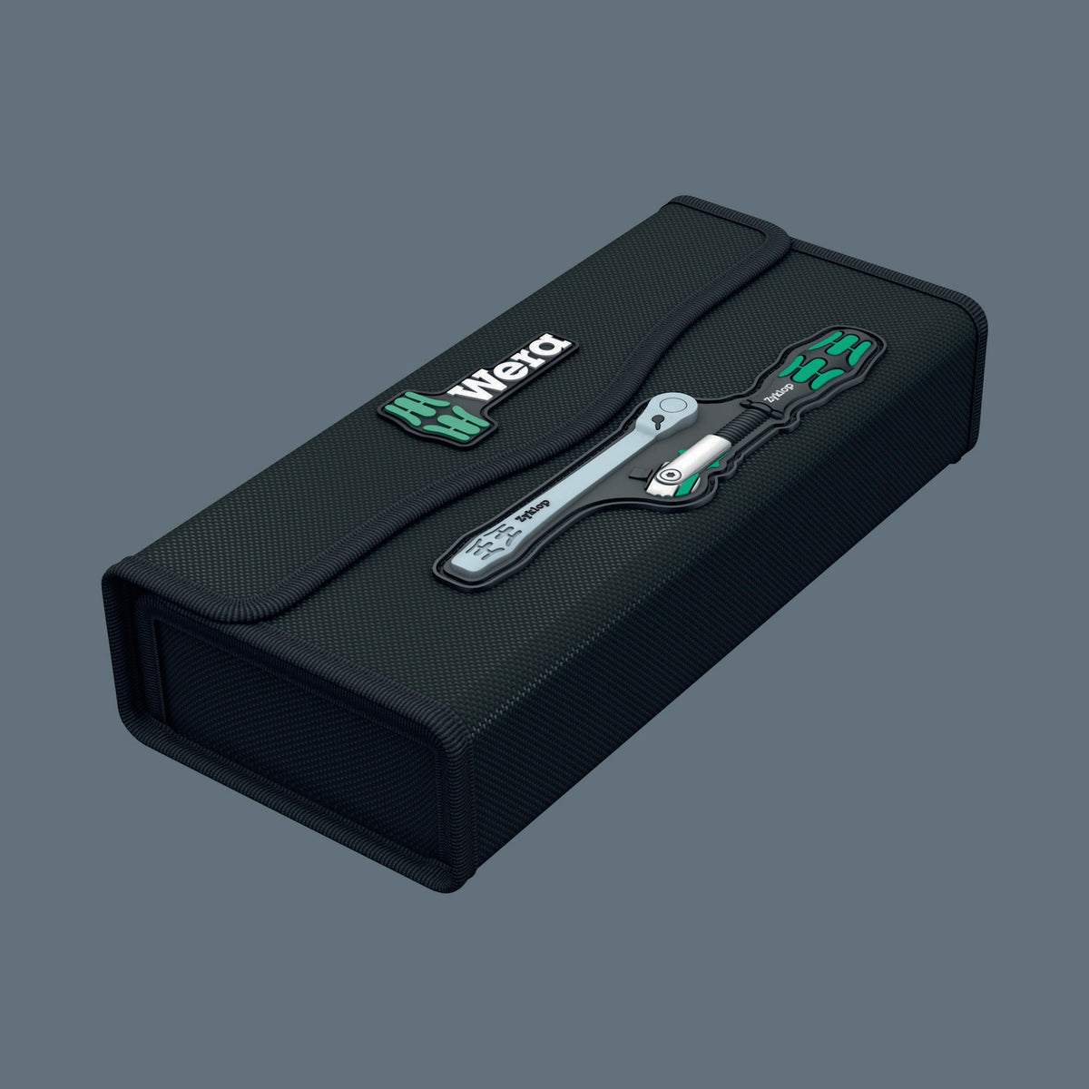 WERA Knarrensatz KK Zyklop MS1 8-teilig mit Klapptasche – 6,3 mm (1/4") Antrieb