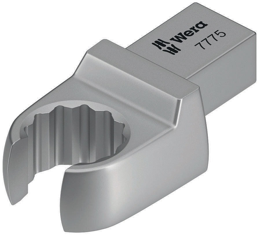 WERA Einsteckringschlüssel 7775 SW 10 mm für Drehmomentschlüssel Click-Torque X, 9x12 mm Aufnahme, CV-Stahl