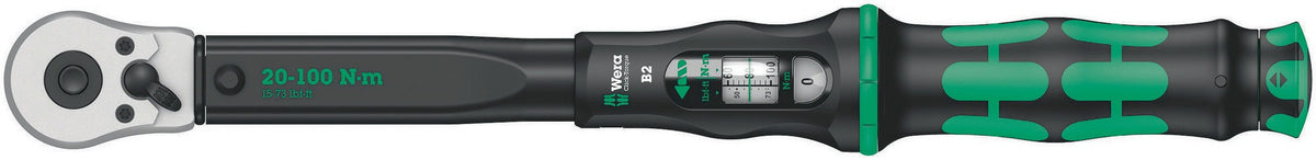 WERA Drehmomentschlüssel Click-Torque A 5 1/4 Zoll 2,5-25 Nm mit hör- und fühlbarem Auslösesignal