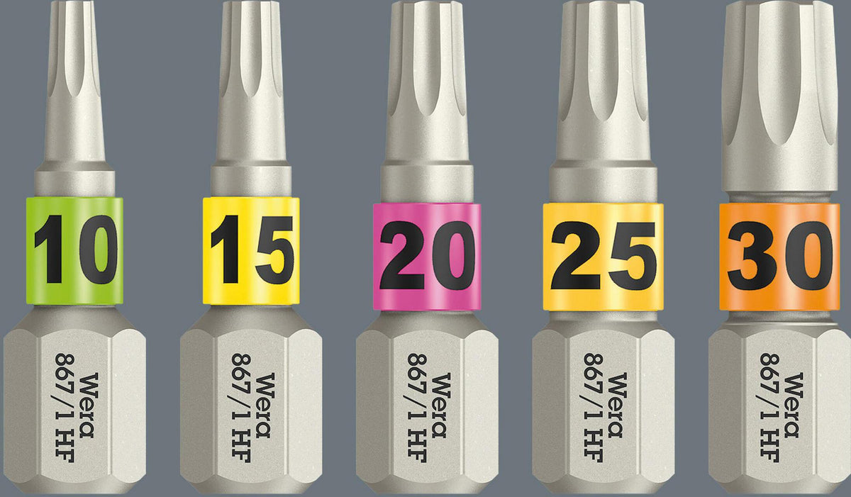 WERA Bit-Box 20 TX HF T 20 L.25mm – 20-teilige Bit-Großpackung mit Haltefunktion