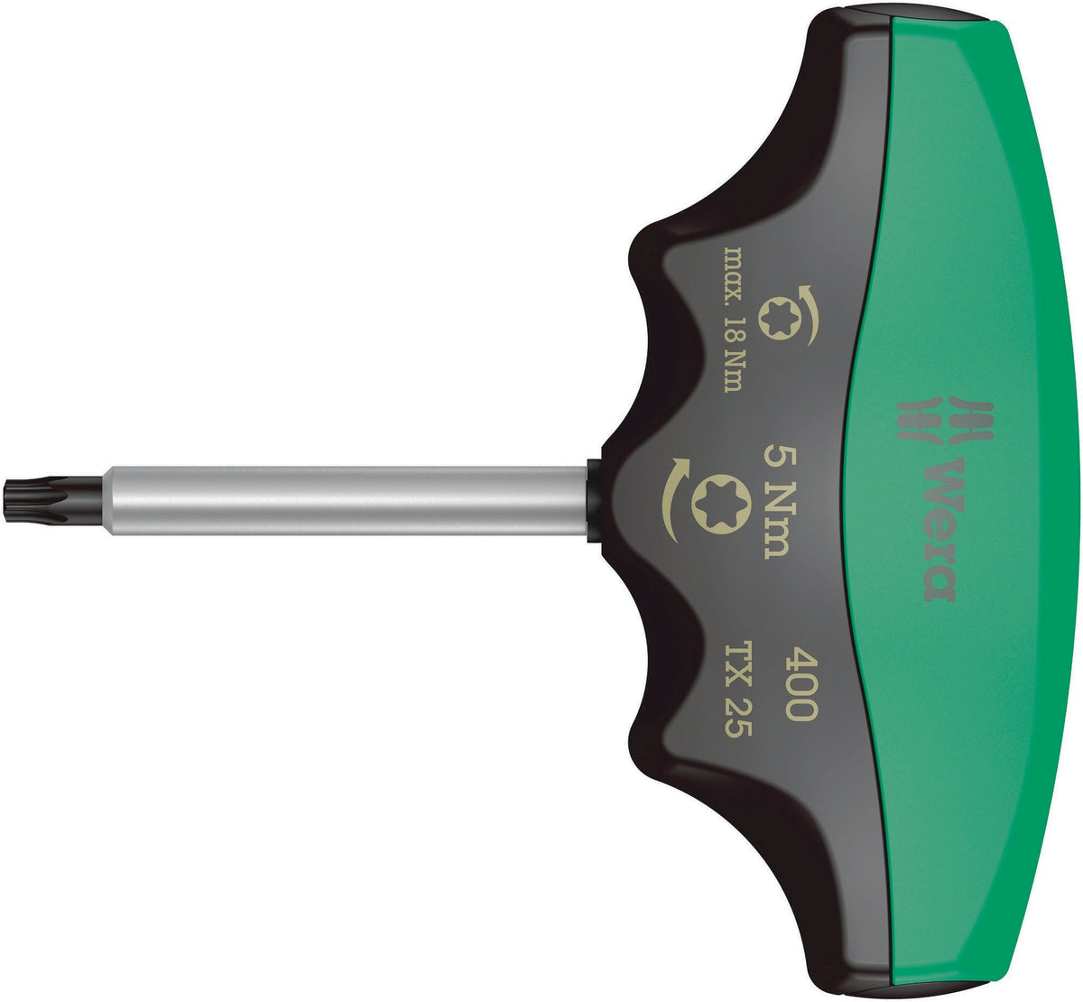 WERA Drehmomentschraubendreher 400 TX TX 20 4 Nm fest eingestellt mit Quergriff
