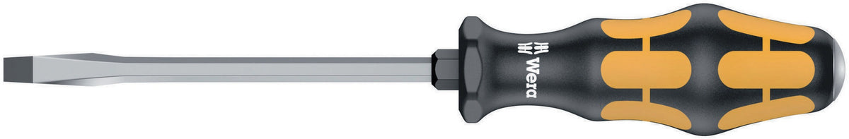 WERA Schraubendreher 932 A Schlitz 3,5 mm mit 2K-Kraftform-Griff und Black-Point-Spitze