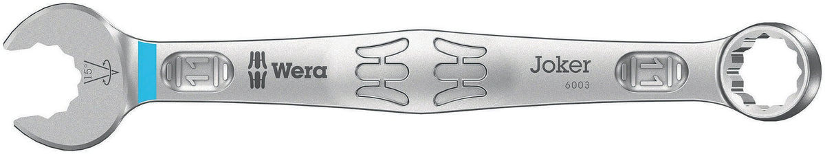 WERA Ringmaulschlüssel 6003 Joker SW 8 mm – Form A, legierter Werkzeugstahl, 15° Rückholwinkel