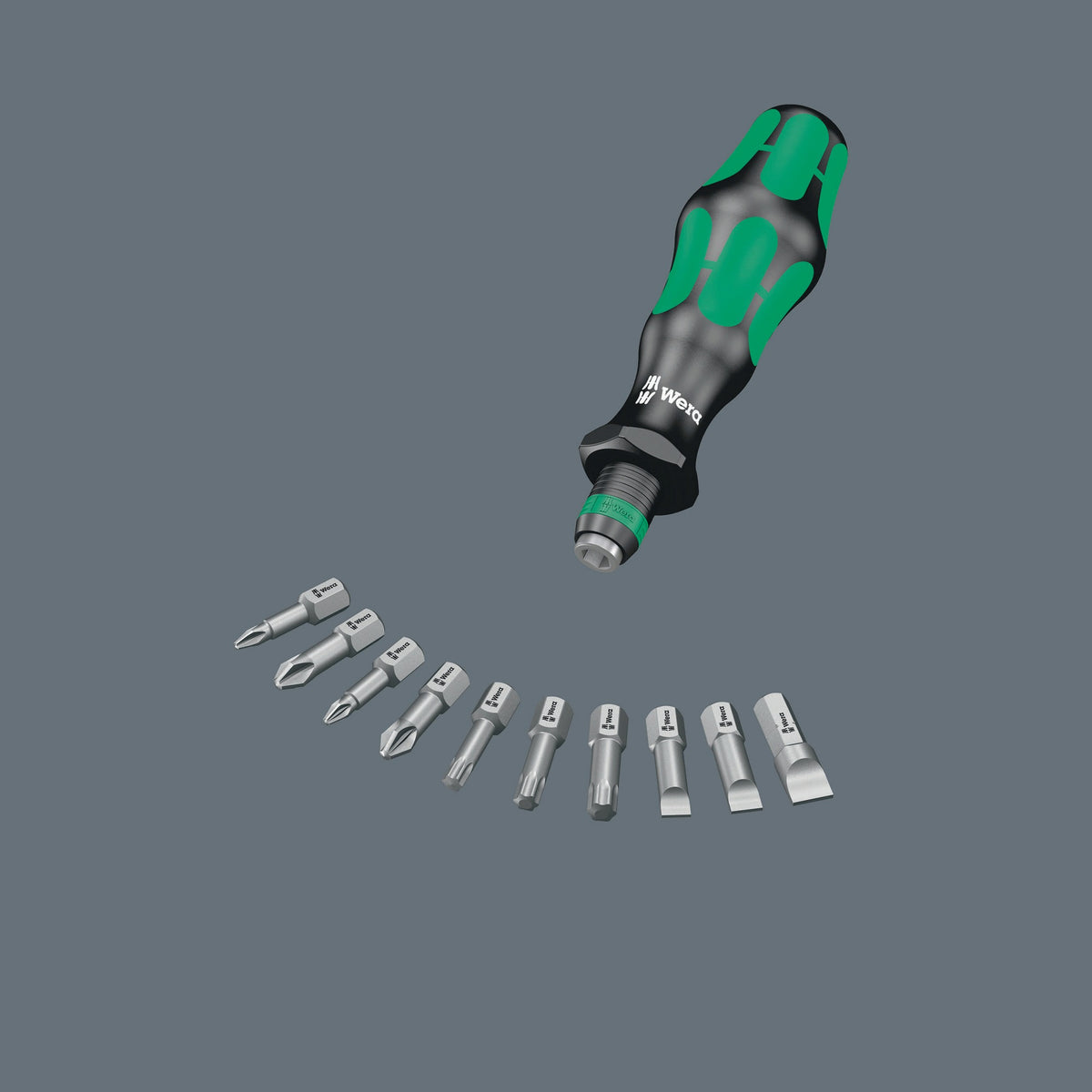 WERA Bitsortiment KK 71 Security 32-teilig für Sicherungsschrauben mit Rapidaptor und Kraftform-Handgriff