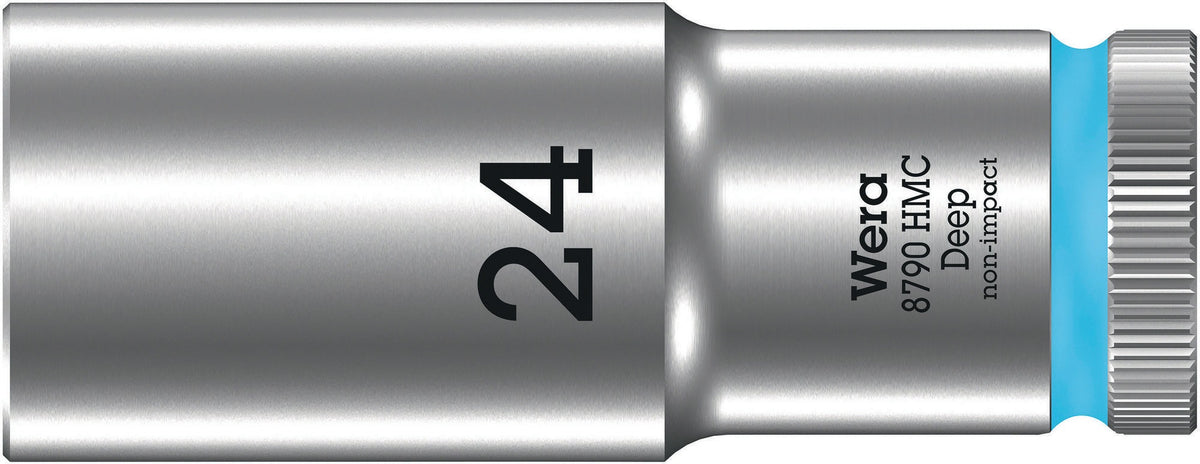 Wera Steckschlüsseleinsatz 8790 HMC Deep 6-kant SW11mm 1/2 Zoll CrV Länge 83mm