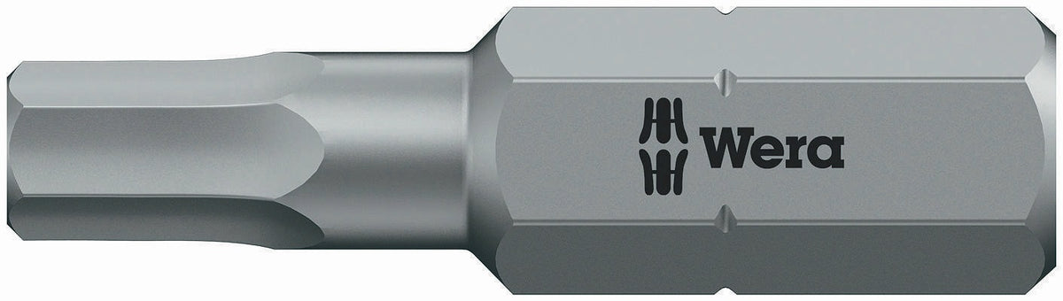 Wera Bit 840/4 Z Hex-Plus SW4 mm – Zähharter Sechskant-Bit für Innensechskantschrauben, 50 mm