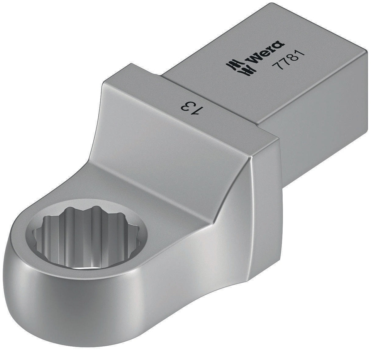 WERA Einsteckringschlüssel 7771 SW 10mm, 9x12mm Aufnahme, CV-Stahl, mattverchromt