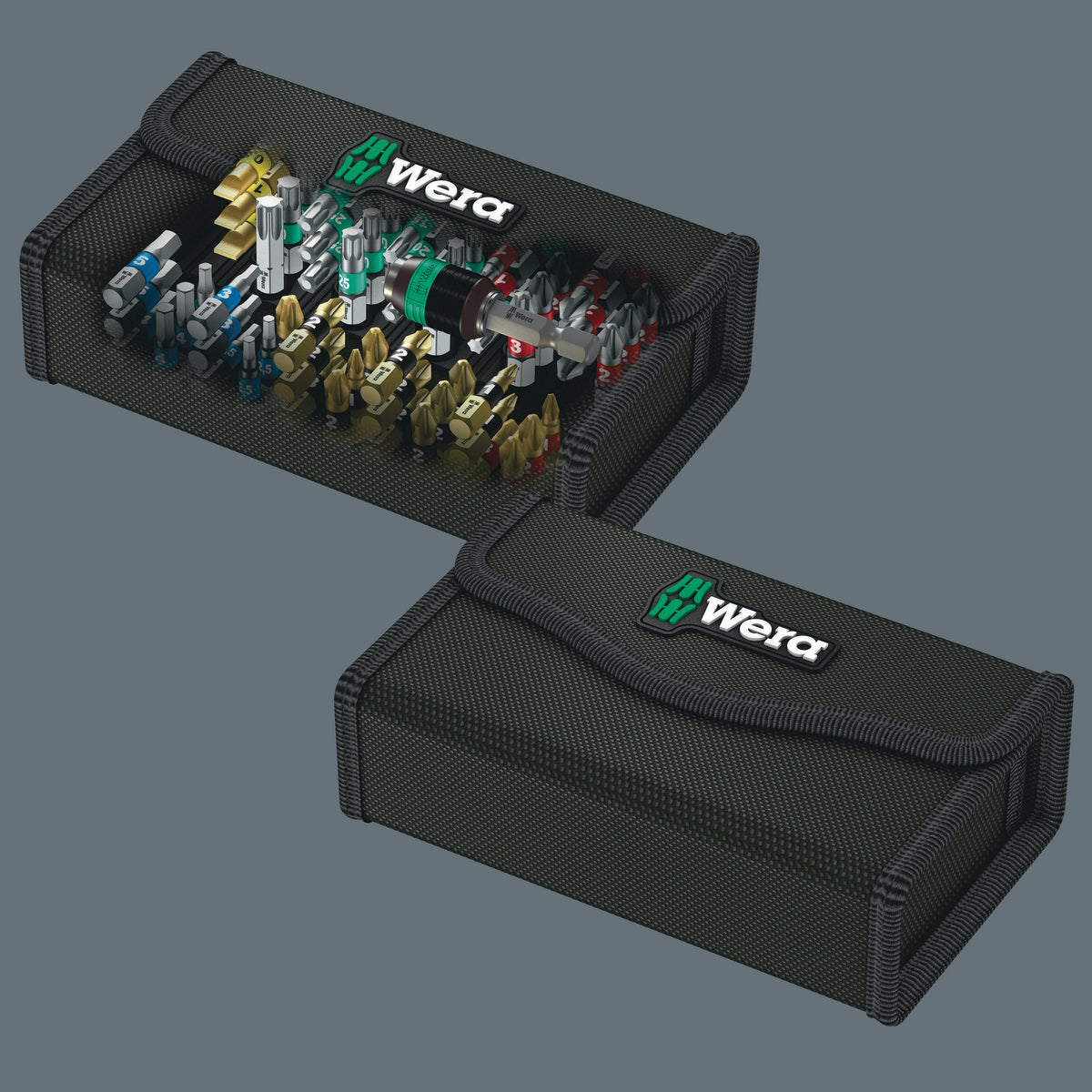 WERA Bit-Safe 61 Universal 1 Bitsortiment 61-teilig Schlitz/PH/PZD/TX/6Kt. mit Rapidaptor