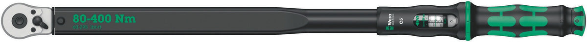 WERA Drehmomentschlüssel Click-Torque A 5 1/4 Zoll 2,5-25 Nm mit hör- und fühlbarem Auslösesignal