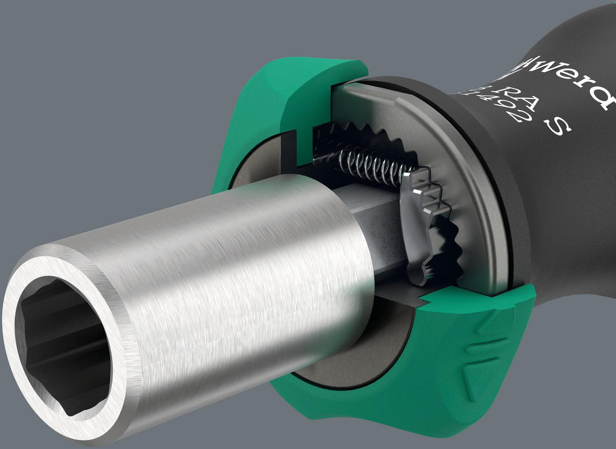 WERA Bithandhalter 838 RA S 1/4 Zoll Komfort Plus Griff mit integrierter Ratsche