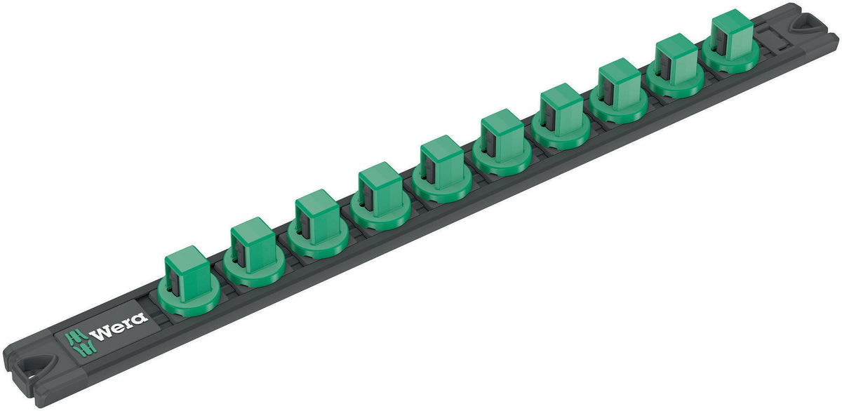 WERA Magnetleiste für Steckschlüsseleinsätze 1/4 Zoll, 30x270 mm, Twist to unlock, unbestückt